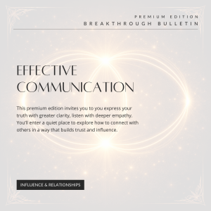 Effective Communication