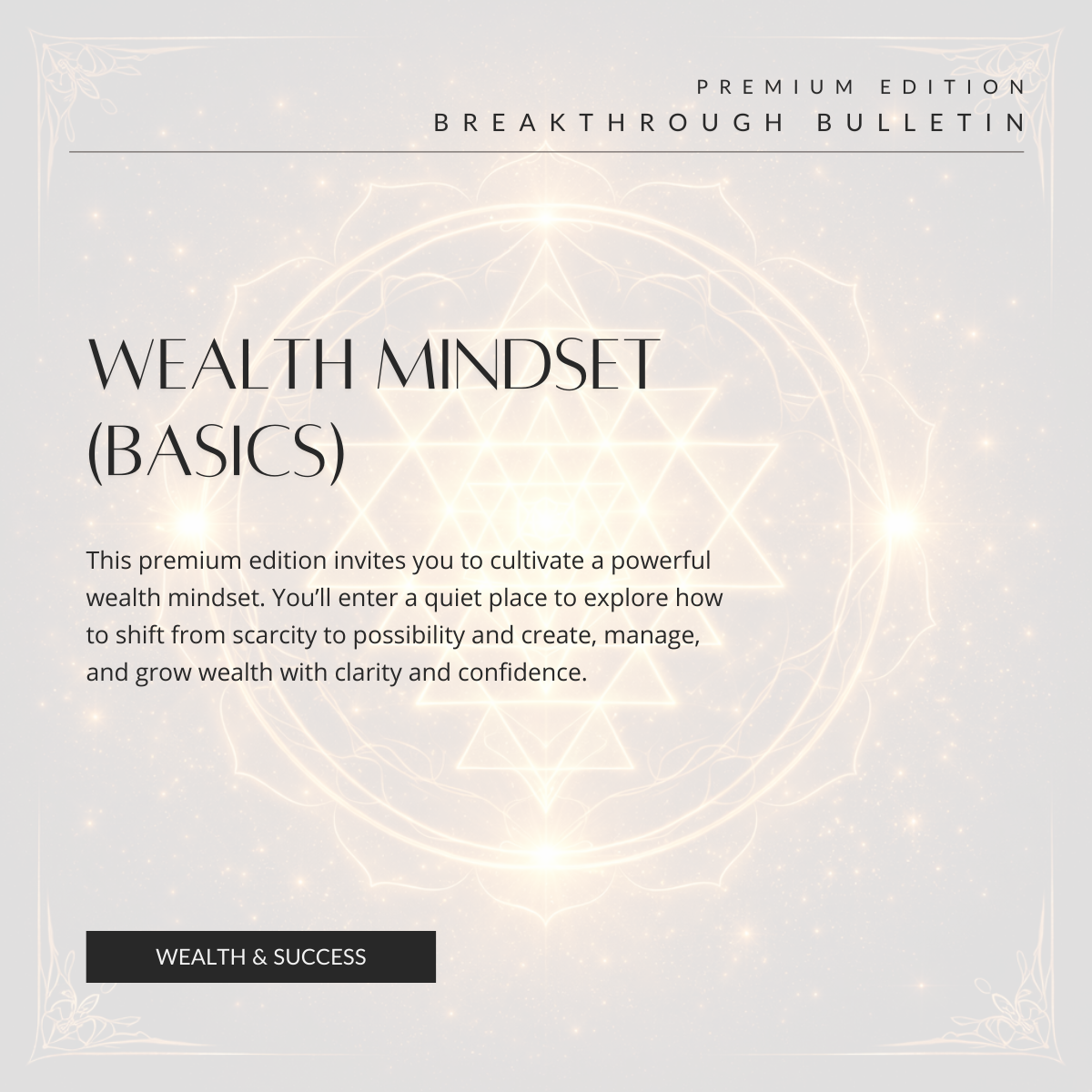 Wealth Mindset (Basics)