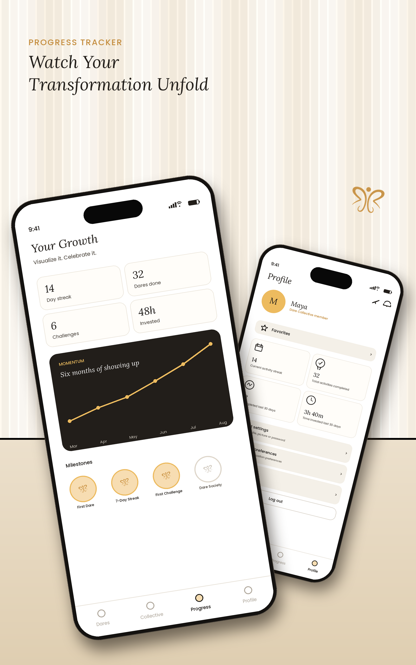 Dare Seeker App Progress