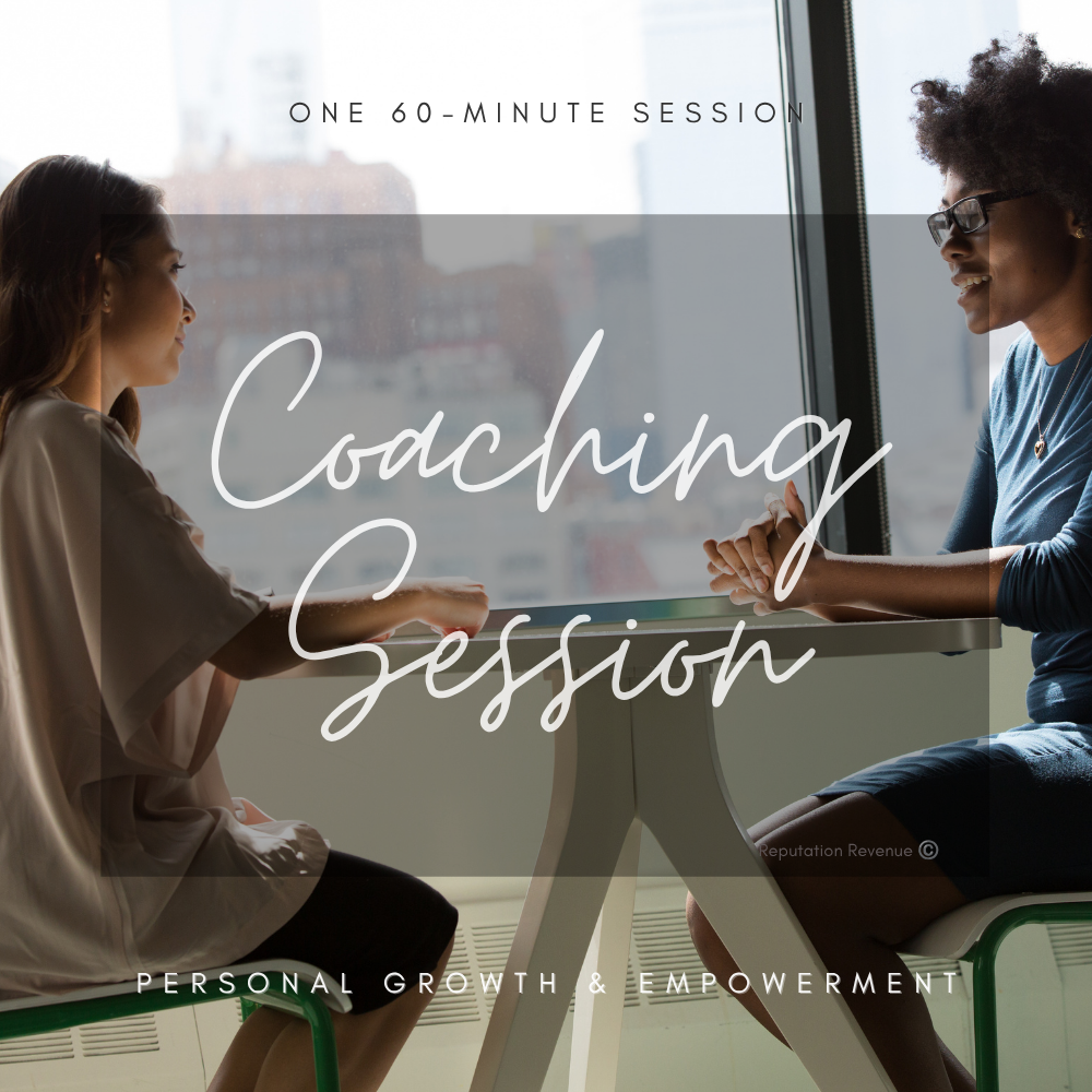One 60-Minute Coaching Session 1 One private virtual 60-minute coaching session Focused coaching centered on your immediate need Dedicated space for reflection, perspective, and exploration Action-oriented clarity around your next steps
